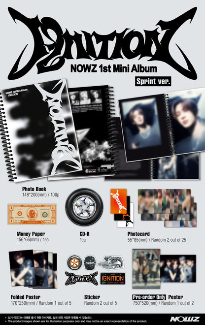 NOWZ - 1st Mini Album [IGNITION] (2 Versions).