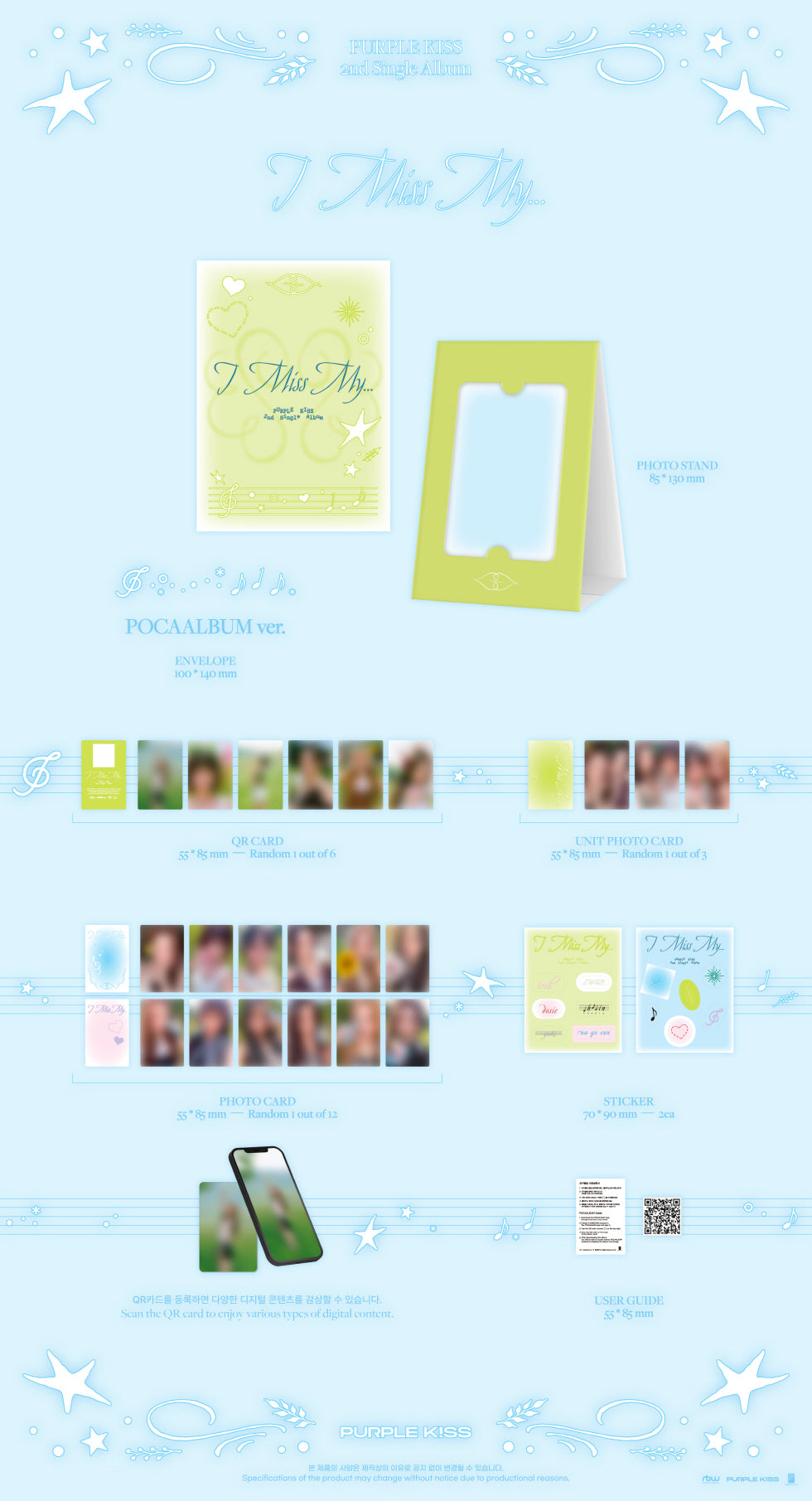 Purple Kiss - 2nd Single Album [I Miss My...] Pocaalbum Version