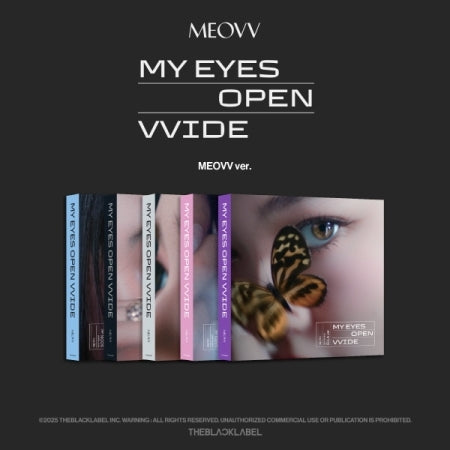 (PRE-ORDER 2025-05-12) MEOVV - 1st EP Album [MY EYES OPEN VVIDE] MEOVV Version (5 Versions) Random 1ea.