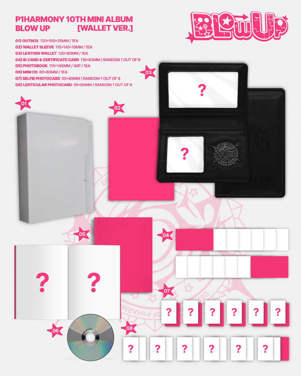 (PRE-ORDER 2026-11-06) P1Harmony - 10th Mini Alum [BLOW UP] Wallet Version