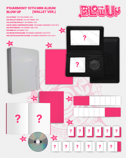 (PRE-ORDER 2026-11-06) P1Harmony - 10th Mini Alum [BLOW UP] Wallet Version