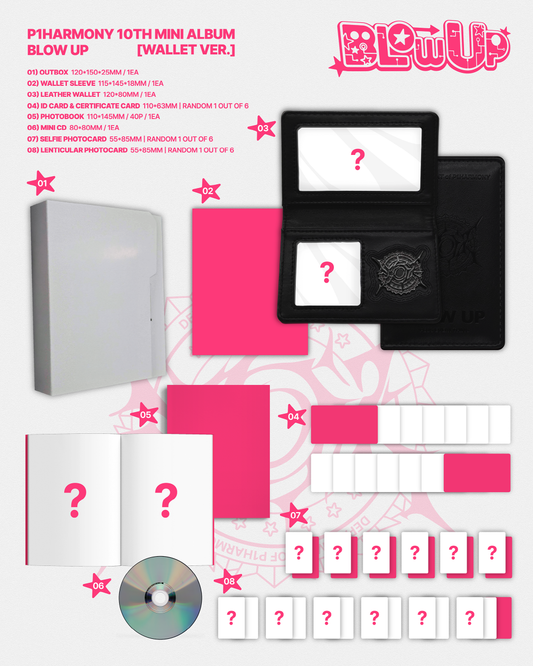 (PRE-ORDER 2026-11-06) P1Harmony - 10th Mini Alum [BLOW UP] Wallet Version