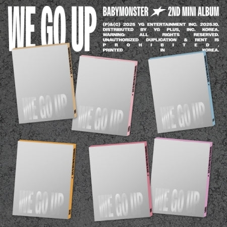 (PRE-ORDER 2025-10-10) BABYMONSTER - 2nd Mini Album [WE GO UP] Pattern Version (6 Versions) Random 1ea