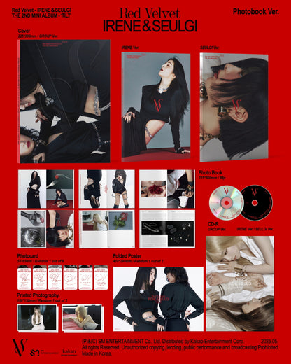 IRENE & SEULGI (Red Velvet) - 2nd Mini Album [TILT] Photobook Version (3 Versions) (POB - Photocard Included - Limited Quantity)