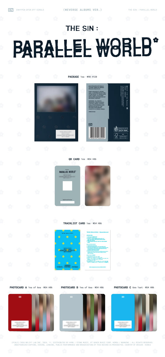 (PRE-ORDER 2026-11-23) ENHYPEN - [THE SIN : PARALLEL WORLD] Weverse Albums Version