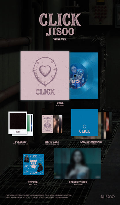 (PRE-ORDER 2026-11-30) JISOO 지수 (BLACKPINK) - Single Album [CLICK] LP Vinyl Version