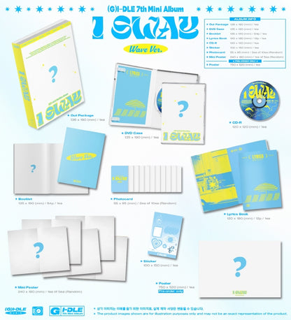 (G)I-DLE 7th Mini Album I SWAY (3 Versions).