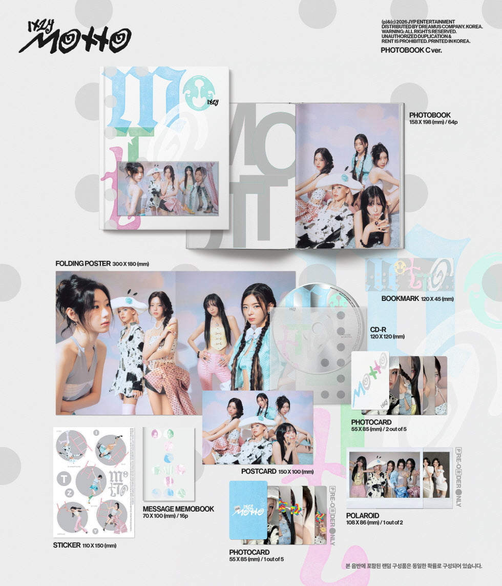 ITZY - [MOTTO] Photobook Version (3 Versions)(POB Option Available)