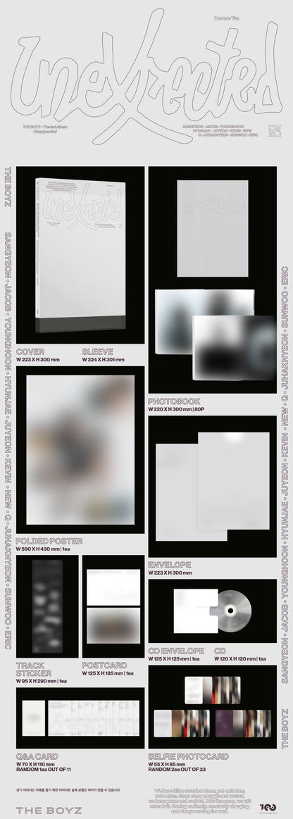 THE BOYZ - 3rd Album [Unexpected] Photobook Version (3 Versions).