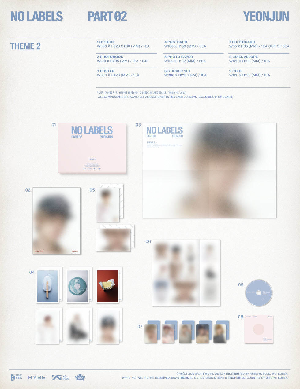 YEONJUN (TXT) - [NO LABELS: PART 02](3 Versions)