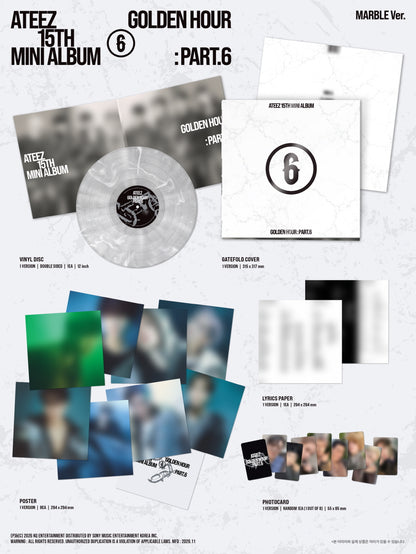 (PRE-ORDER 2026-11-13) ATEEZ - 15th Mini Album [GOLDEN HOUR : Part.6] MARBLE Version (LP Vinyl Version)