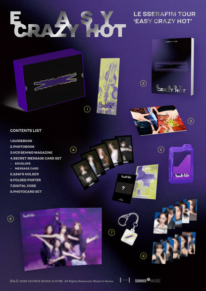 (PRE-ORDER 2026-07-03) LE SSERAFIM - TOUR [EASY CRAZY HOT] ENCORE IN SEOUL DC