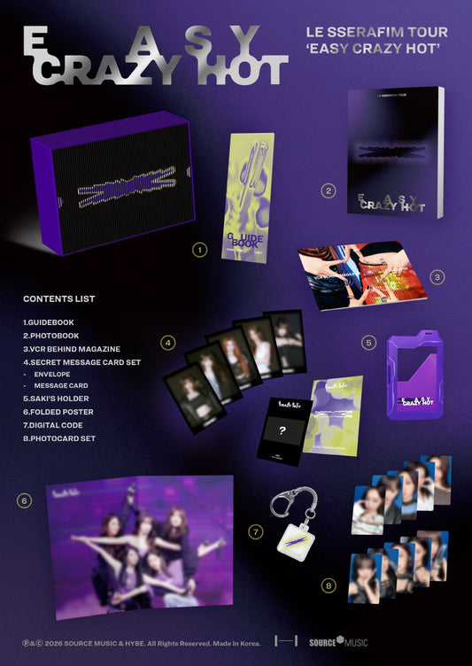 (PRE-ORDER 2026-07-03) LE SSERAFIM - TOUR [EASY CRAZY HOT] ENCORE IN SEOUL DC