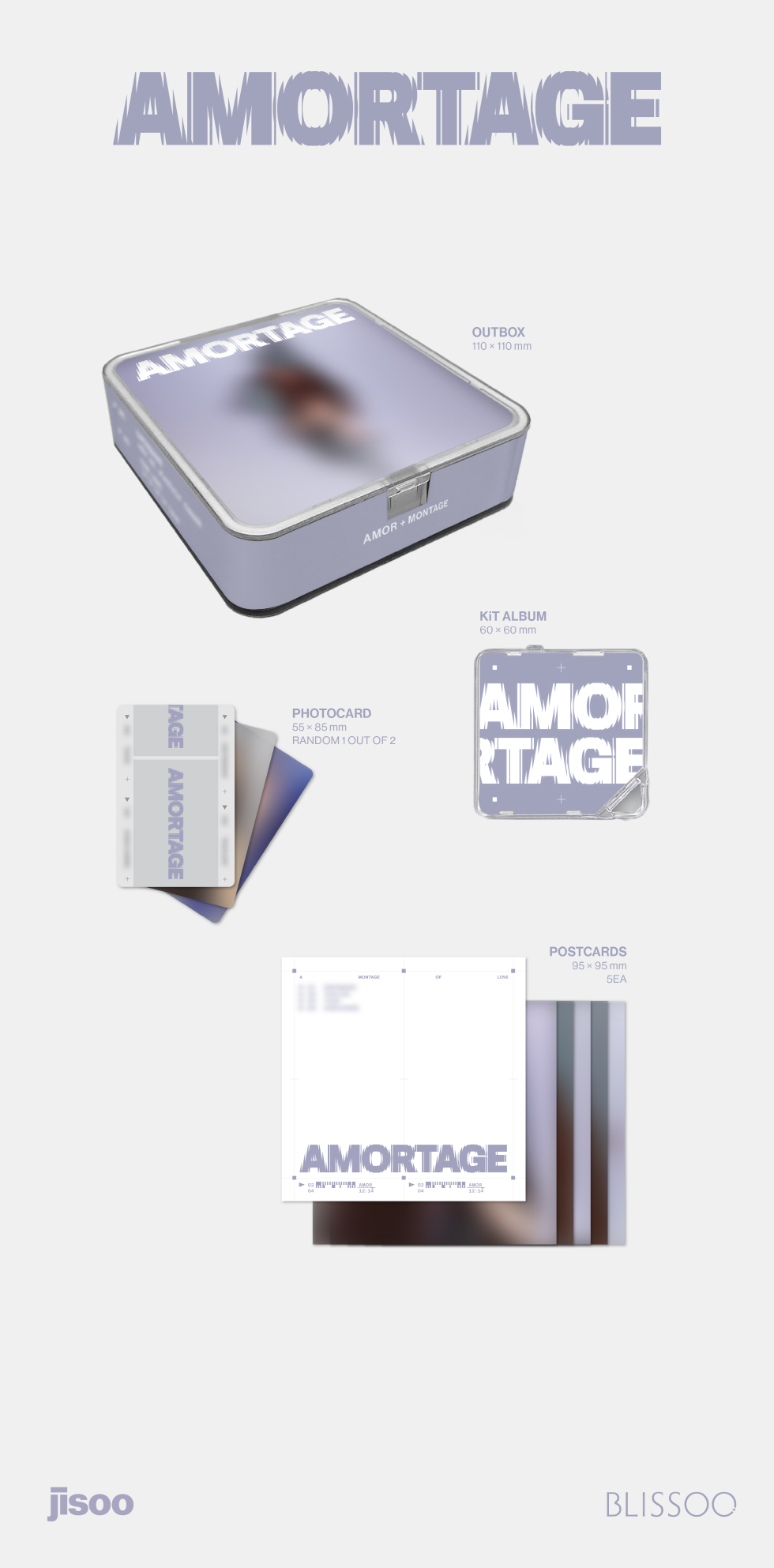 JISOO (BLACKPINK) - Mini Album AMORTAGE App Version.