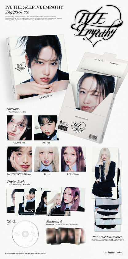 IVE - 3rd EP Album [IVE Empathy] Digipack Version (6 Versions).