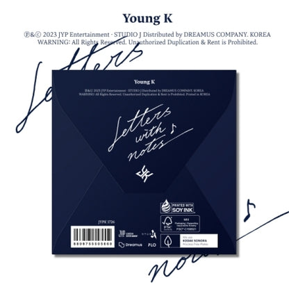 Young K (DAY6) - [Letters with notes] Digipack Version
