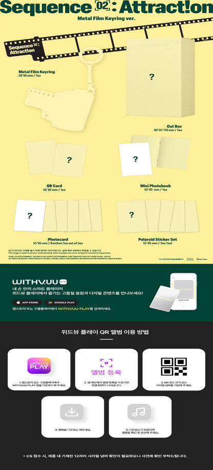 (PRE-ORDER 2026-10-28) AND2BLE (앤더블) - 2nd Mini Album [Sequence 02: Attraction] Metal Film Keyring Version