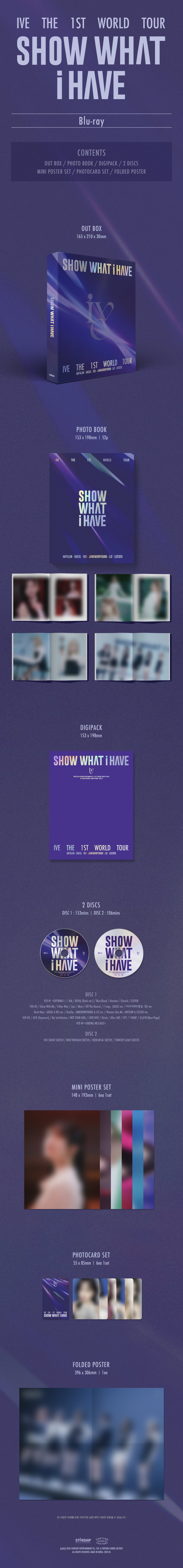 IVE The 1st World Tour SHOW WHAT i HAVE DVD Version – K-Towns