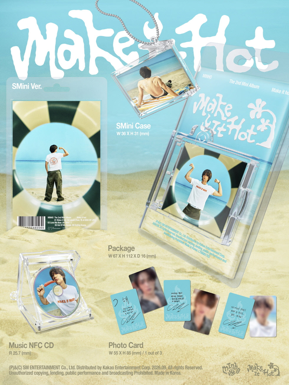 (PRE-ORDER 2026-09-08) Minho (SHINee) - 2nd Mini Album [Make it hot] SMini Version