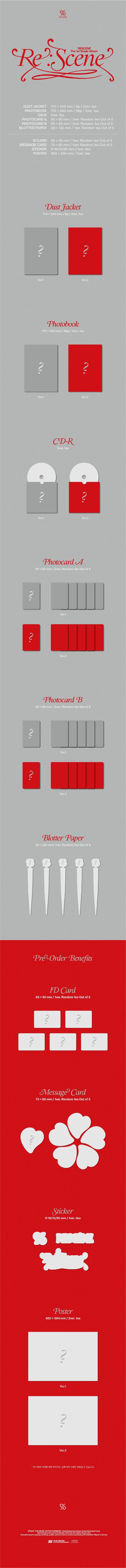 RESCENE 1st Single Album Re:Scene (2 Versions).