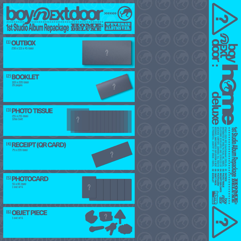 (PRE-ORDER 2026-09-28) BOYNEXTDOOR - 1st Studio Album Repackage [HOME: DELUXE] Weverse Albums version