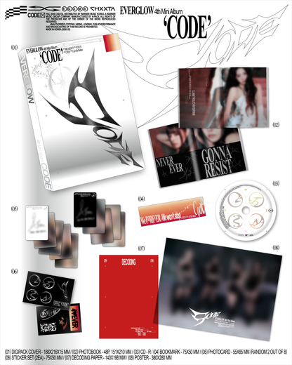 Everglow - 4th Mini Album [CODE] Photobook Album.