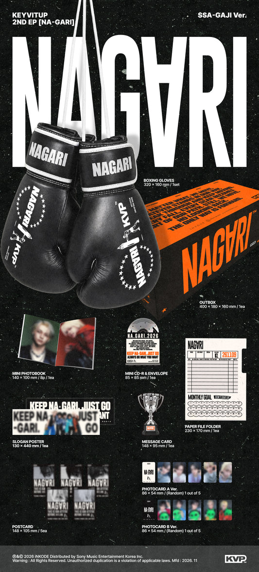 (PRE-ORDER 2026-11-09) KEYVITUP 키빗업 - 2nd EP Album [NA-GARI] SSA-GAJI Version (SPECIAL DEAL)
