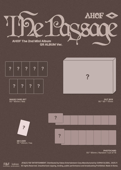 (PRE-ORDER 2025-11-05) AHOF - 2nd Mini Album [The Passage] QR ALBUM Version