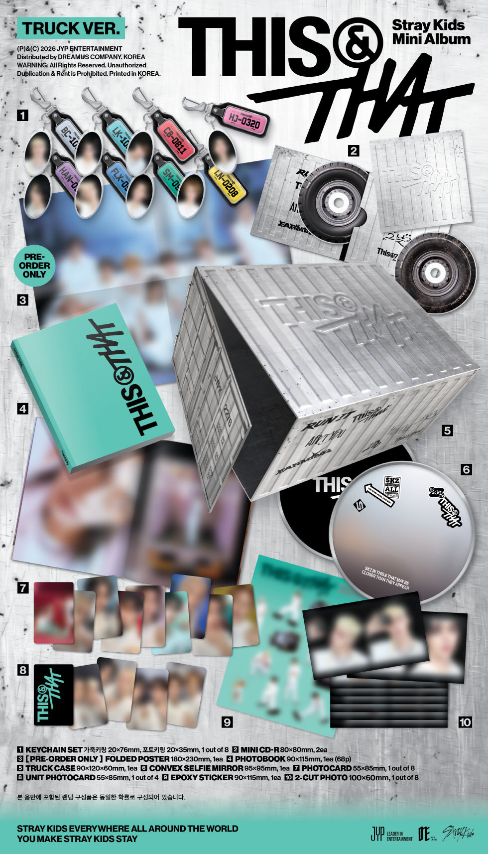 (PRE-ORDER 2026-08-07) Stray Kids - [THIS & THAT] Truck Version (Limited Version)