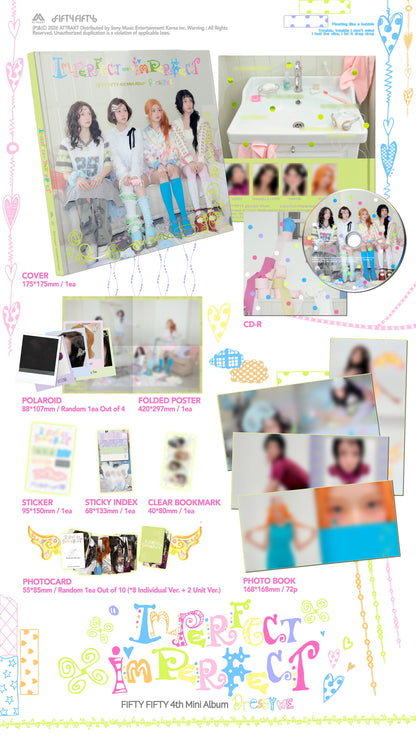 (PRE-ORDER 2026-06-01) FIFTY FIFTY - 4th Mini Album [Imperfect-I'mperfect] (2 Versions) Random 1ea