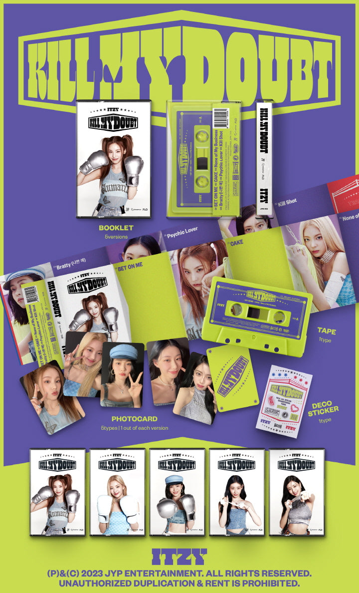 ITZY Kill my doubt Cassette version  (5 Versions) Random