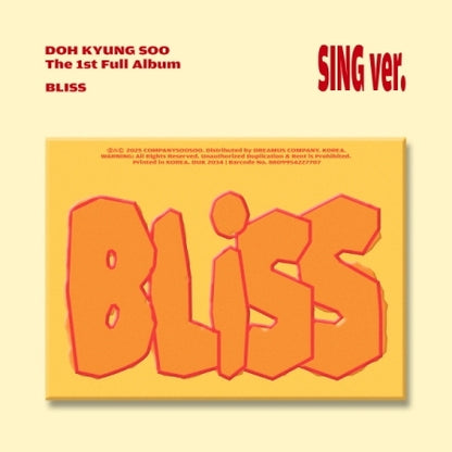 (PRE-ORDER 2025-07-07) D.O. Doh Kyung Soo (EXO) - The 1st Full Album [BLISS] (2 Versions)