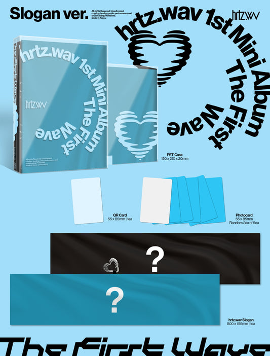 (PRE-ORDER 2026-04-09) hrtz.wav - 1st Mini Album [The First Wave] Slogan Version (Limited Version)