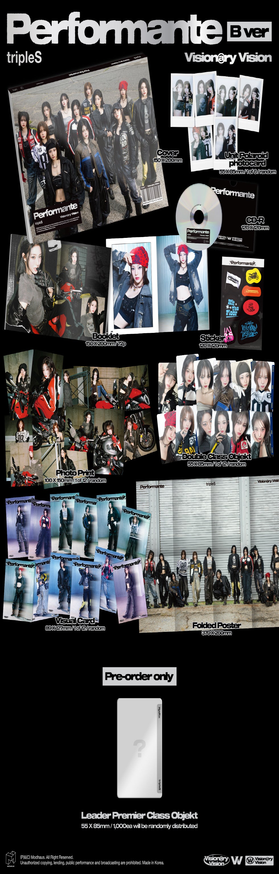 送料無料 百貨店 tripleS Random VERSIONS) (2 (Performante) Vision Visionary タレントカード