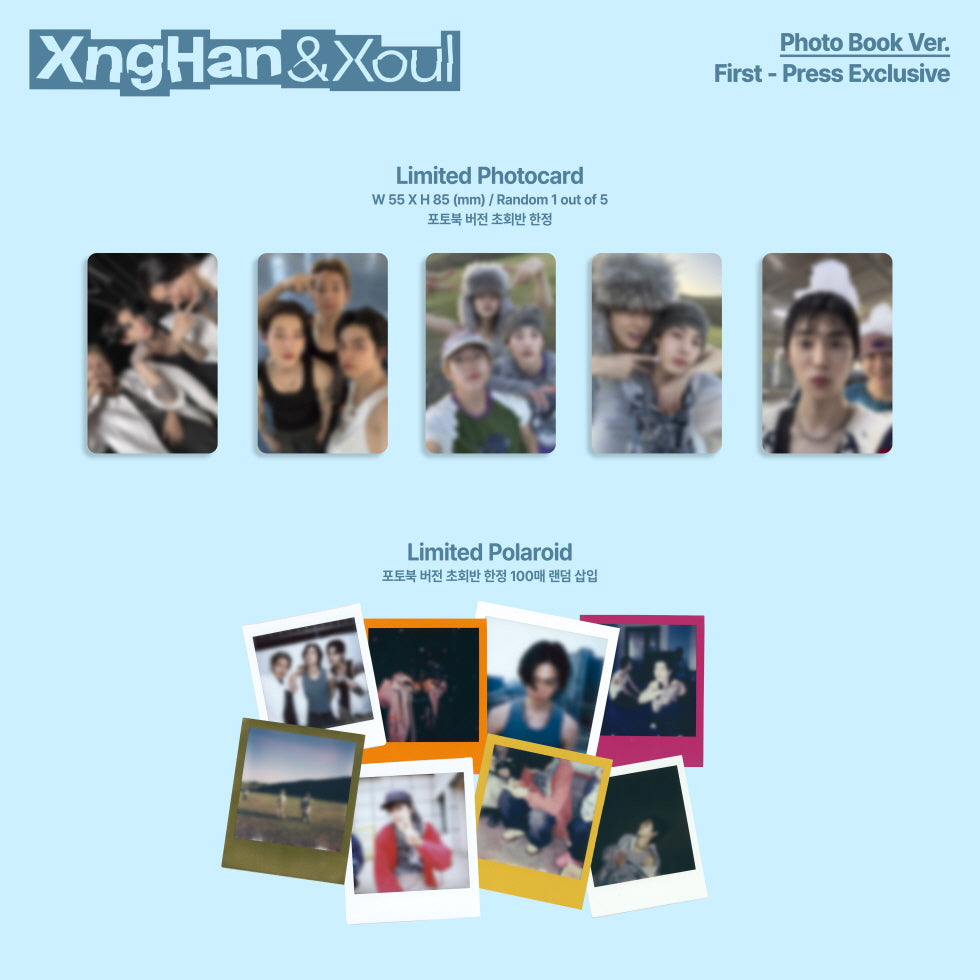 XngHan&Xoul - 1st Single Album [Waste No Time] Photobook Version.