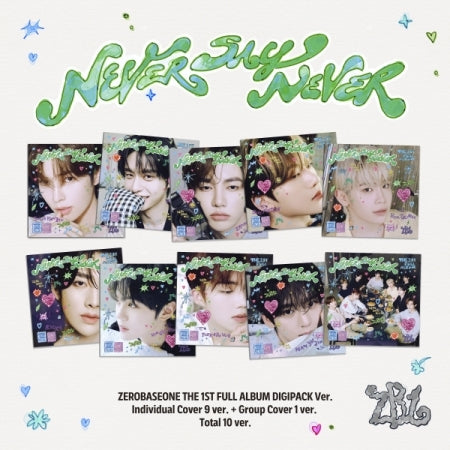 (PRE-ORDER 2025-09-02) ZEROBASEONE - 1st Full Album [NEVER SAY NEVER] Digipack Version (10 Versions) Random 1ea (POB - Photocard 1ea Included - Pre-order only)