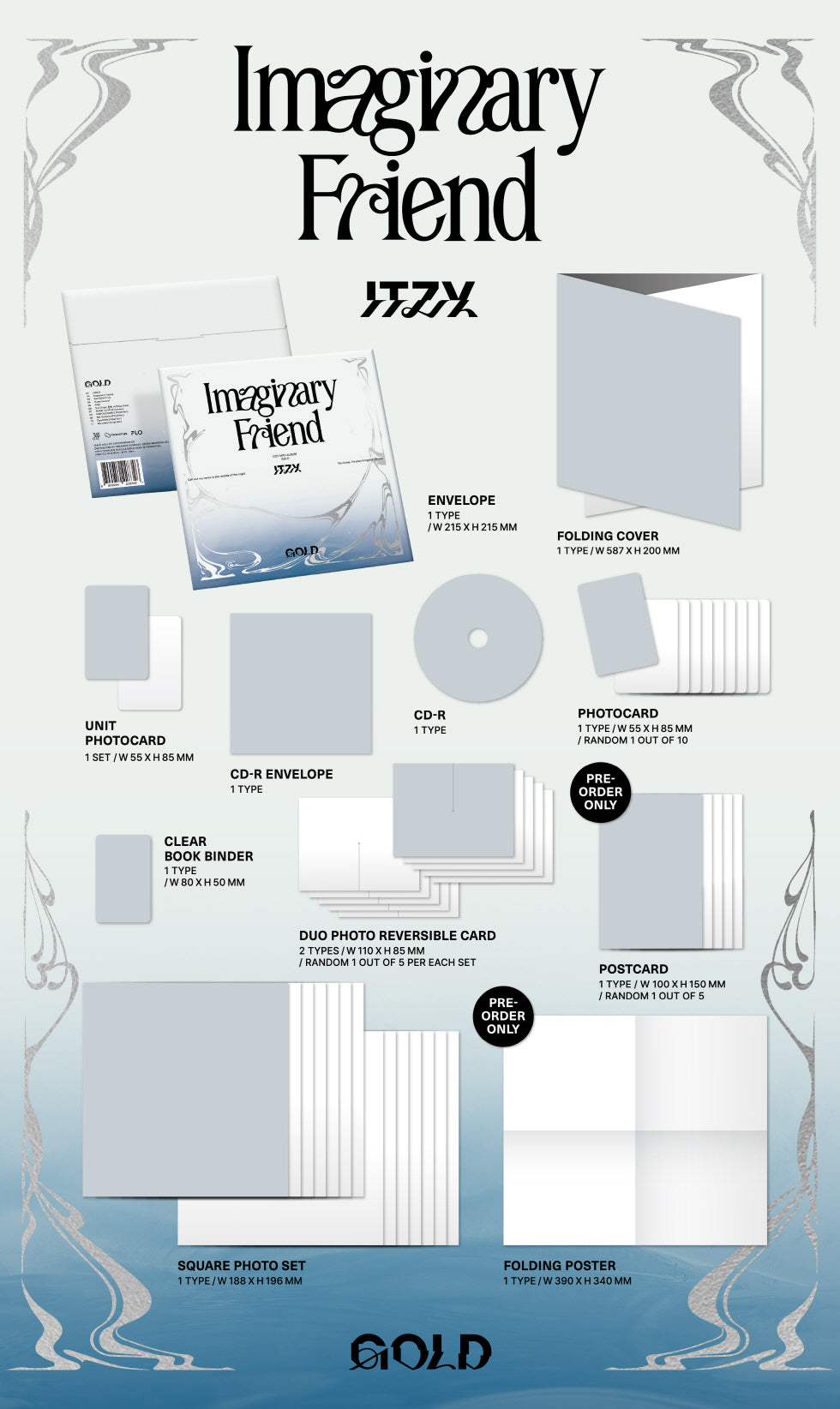 ITZY GOLD Special Edition - Imaginary Friend Version.