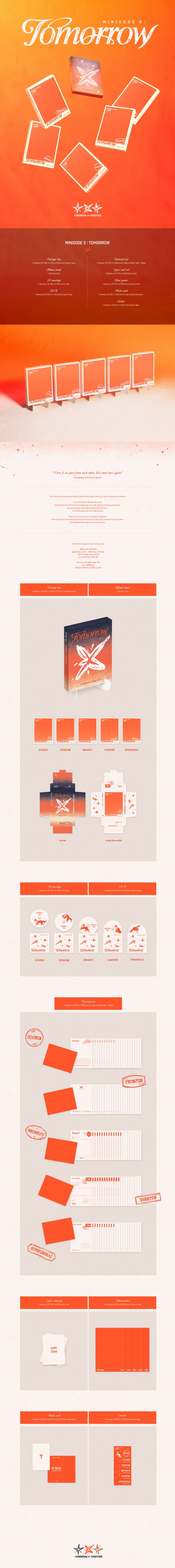 TOMORROW X TOGETHER TXT minisode 3: Tomorrow Light Version (5 Versions) Random 1ea.