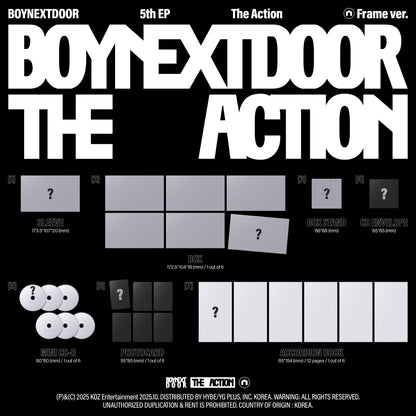 (PRE-ORDER 2025-10-20) BOYNEXTDOOR - 5th EP Album [The Action] Frame Version Random