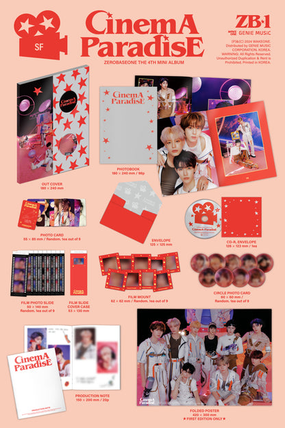 Zerobaseone 4th Mini Album Cinema Paradise (2 Versions).