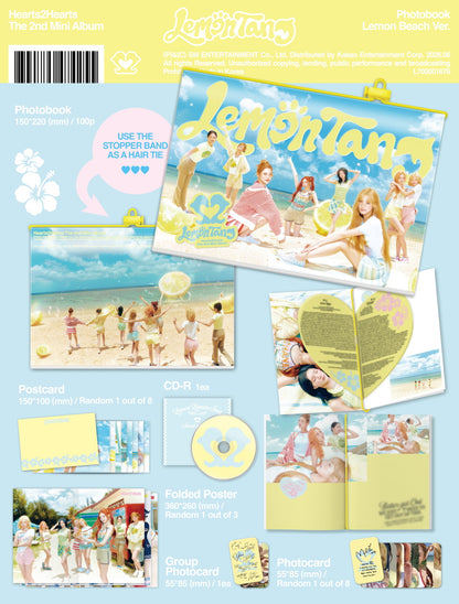Hearts2Hearts - 2nd Mini Album [Lemon Tang] Photobook Version (2 Versions)(POB Option available)