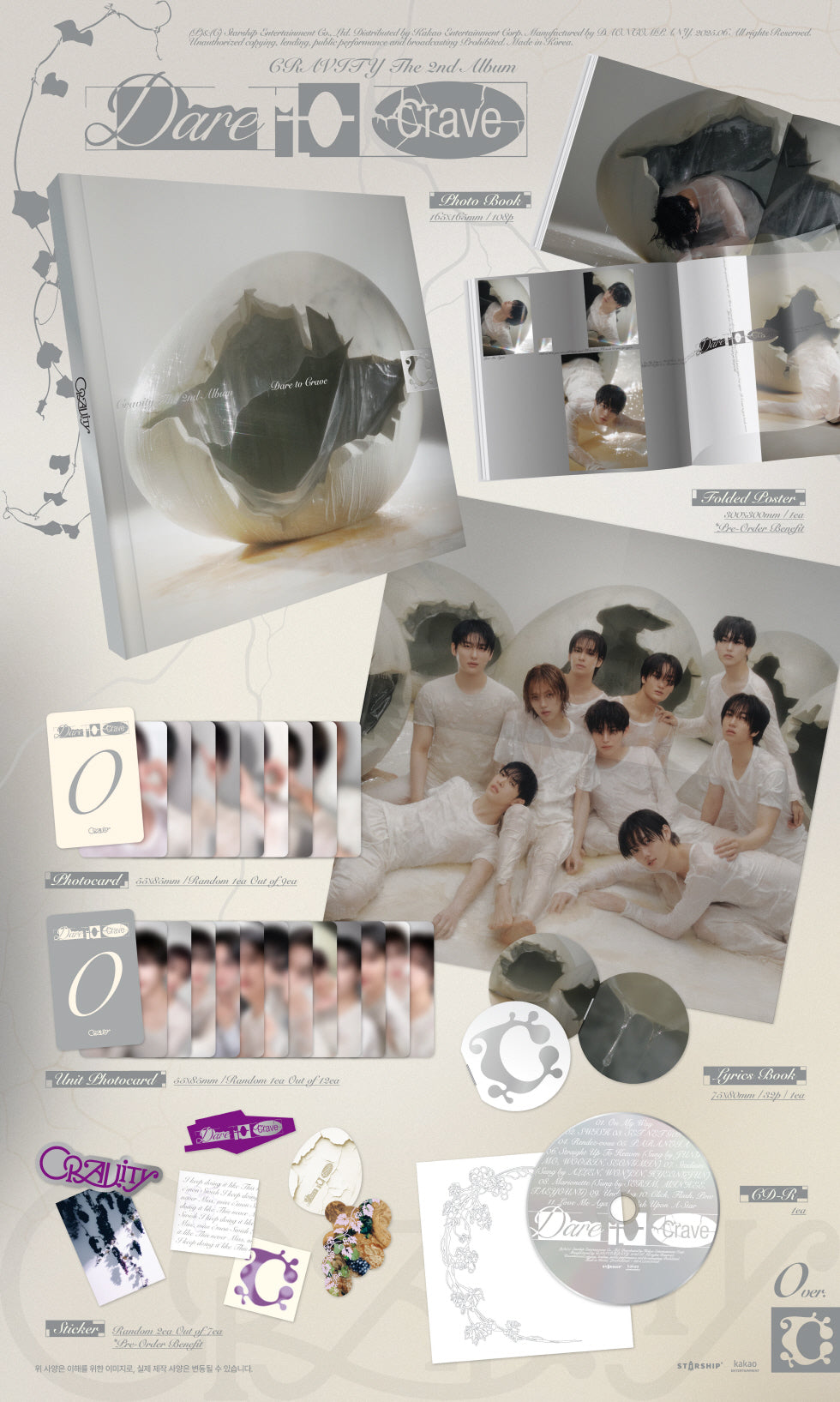 Cravity - 2nd Album [Dare to Crave] (3 Versions).