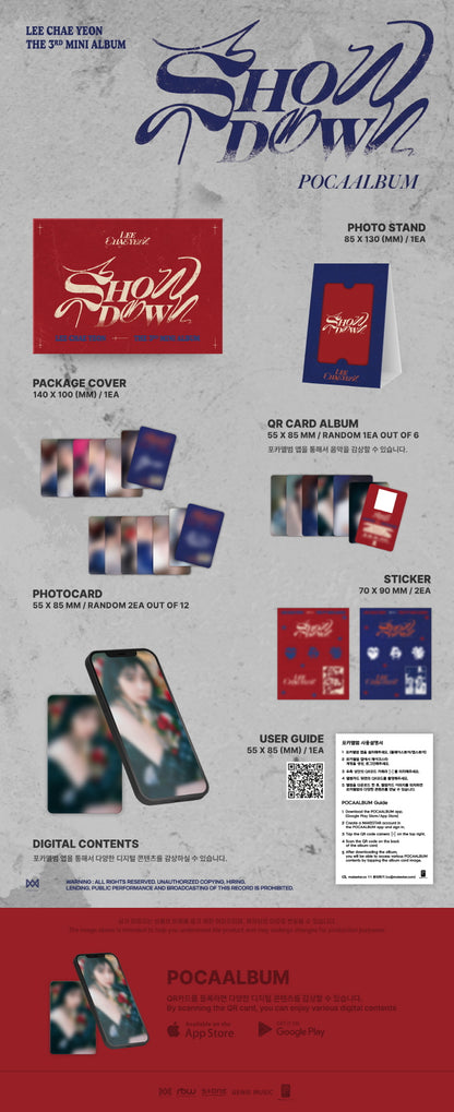 Lee Chae Yeon 3rd Mini Album Showdown Pocaalbum Version.