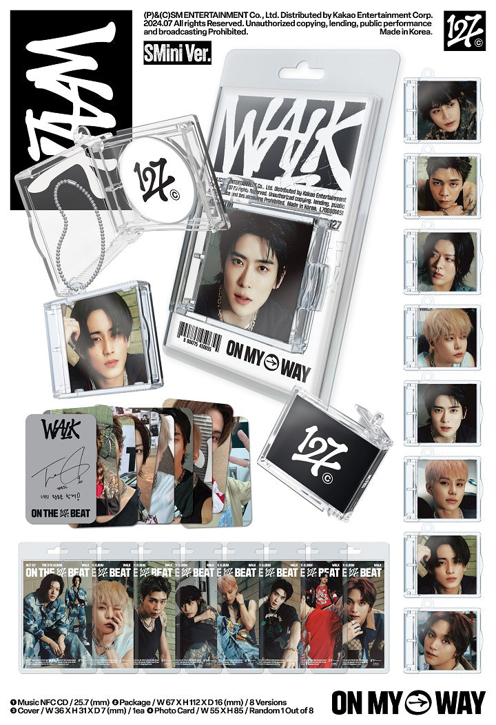 NCT 127 6th Album WALK SMini Version (8 Version) Random 1ea.