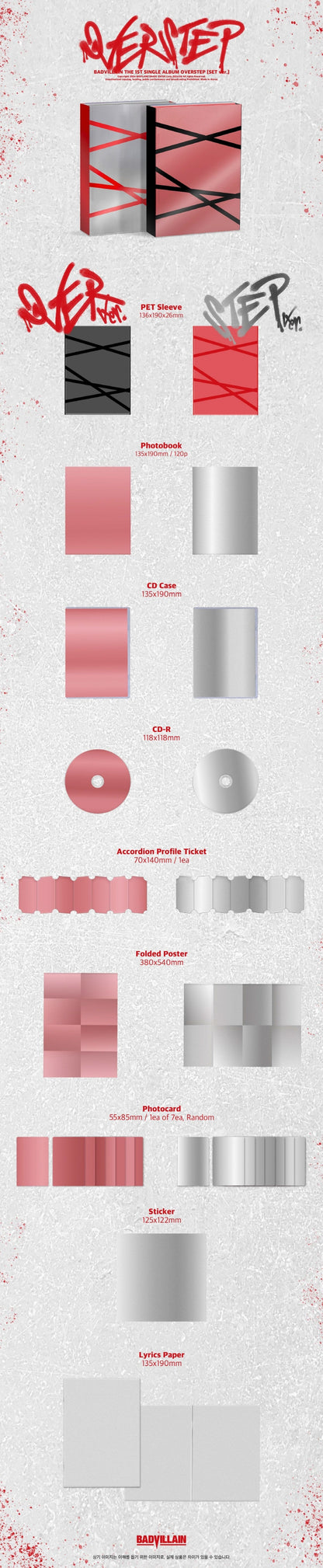 Badvillain 1st Single Album Overstep (2 Versions).