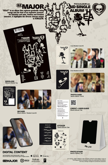(PRE-ORDER 2026-09-02) 82MAJOR - 2nd Single Album [HEAT] POCA Version
