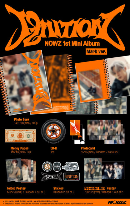 NOWZ - 1st Mini Album [IGNITION] (2 Versions).