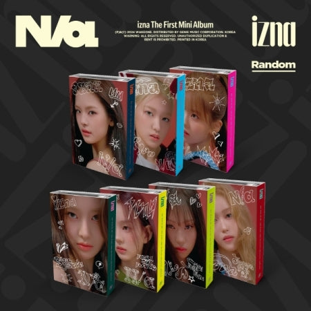 izna - 1st Mini Album N/A izna Version(Nemo album) (7 Versions).