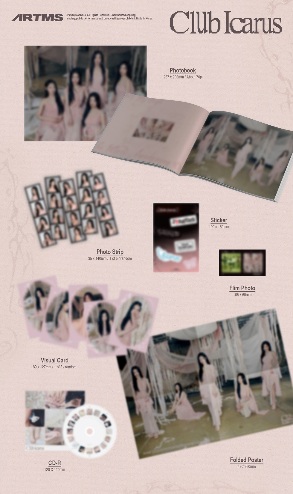 ARTMS - 1st Mini Album [Club Icarus] (2 Versions)
