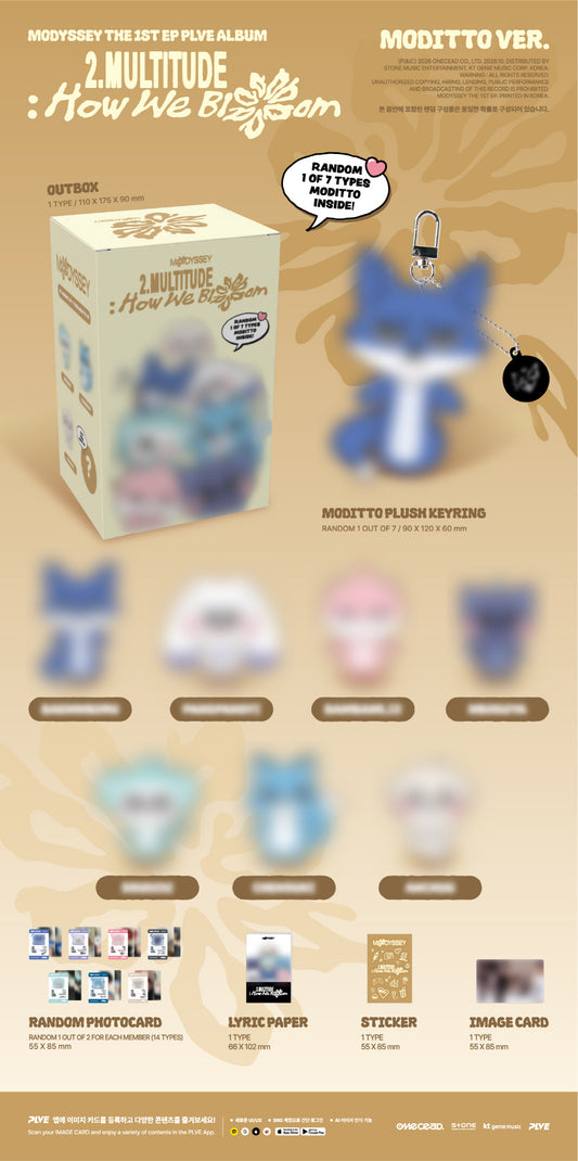 (PRE-ORDER 2026-10-13) MODYSSEY 모디세이 - [2.Multitude: How we Bloom] MODITTO Versions Random 1ea